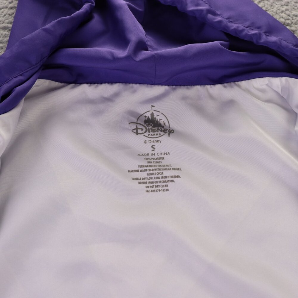 Disney Parks Tomorrowland Jacket Womens Small Purple Hooded Windbreaker - Picture 9 of 13